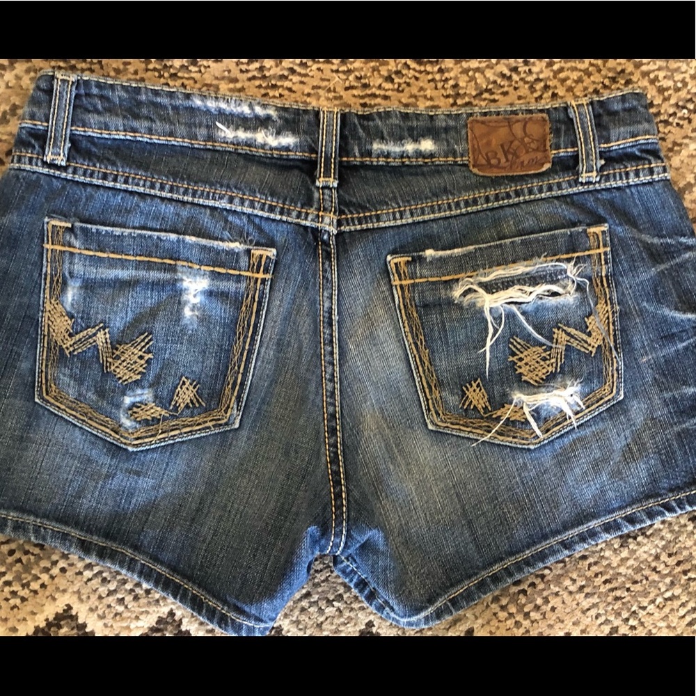 BKE Stella frayed mid rise jeans 30